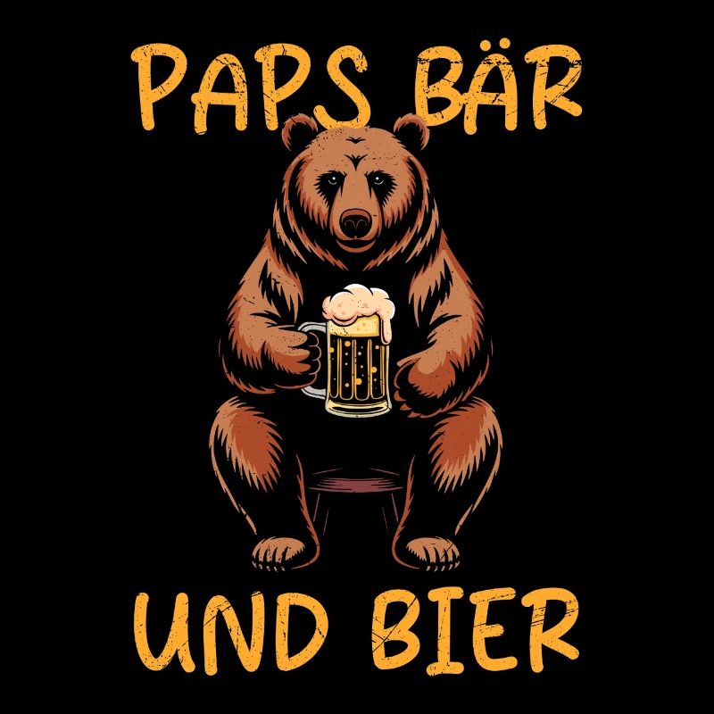 Soon Papa Beer Fan PAPS BEAR AND BEER Funny