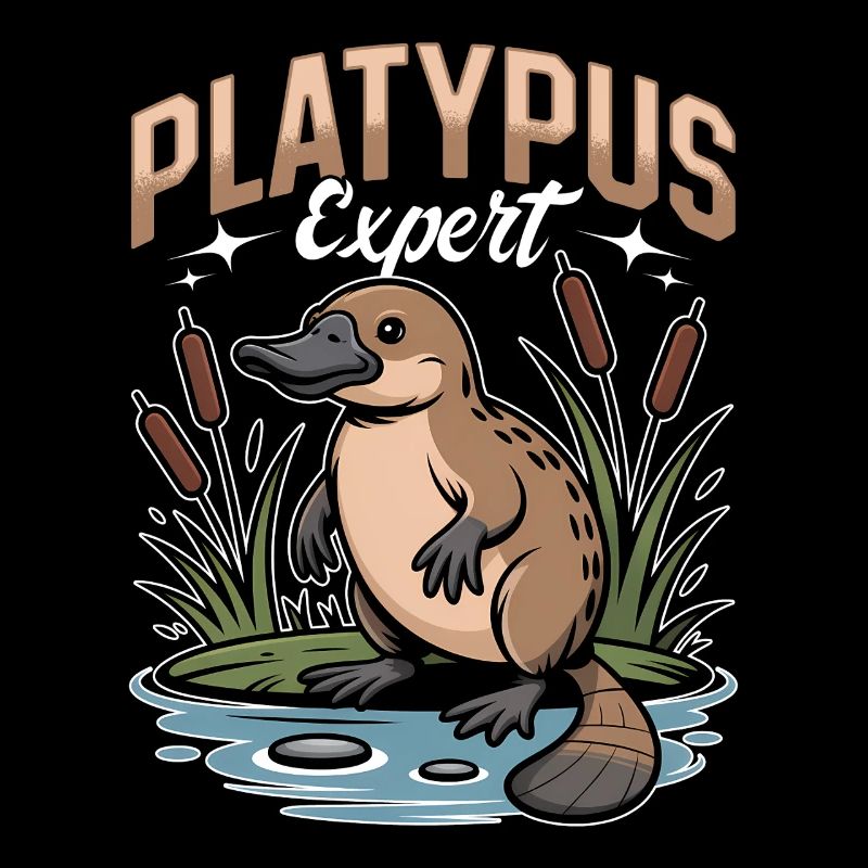 Funny aesthetic Kawaii Platypus