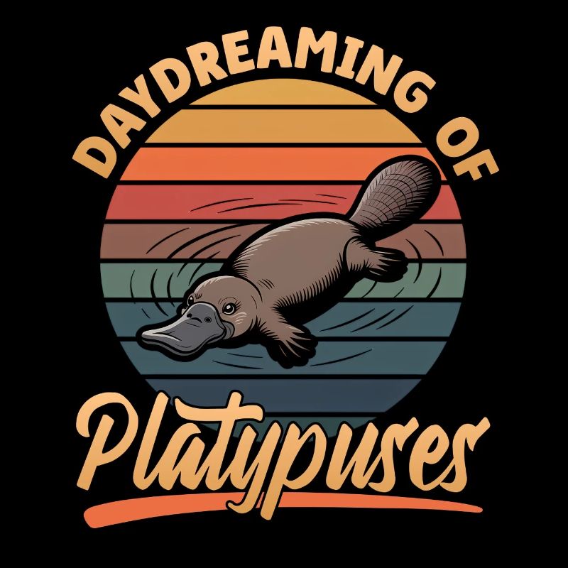 Funny aesthetic Kawaii Platypus