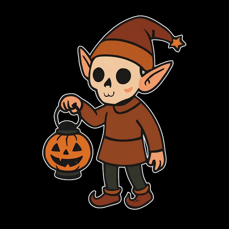 Gnome Halloween Lantern