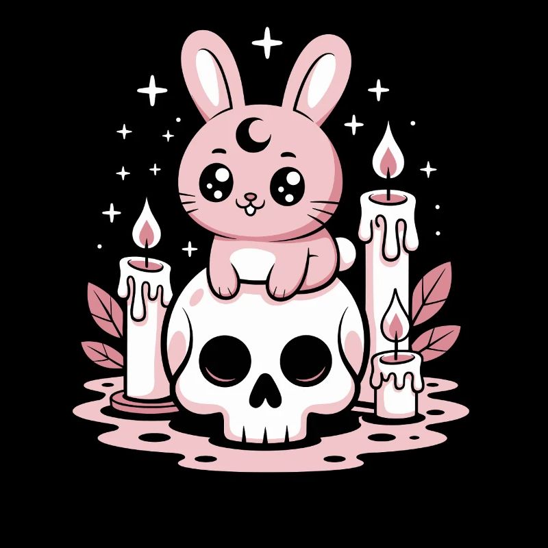 Kawaii Pastel Goth Bunny