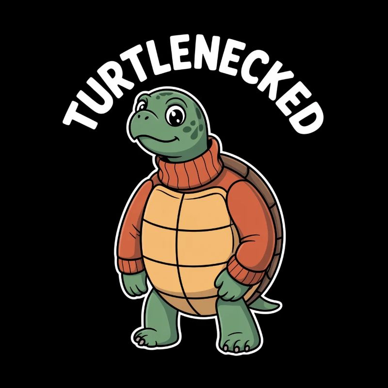 Turtlenecked Funny Turtle Word Game