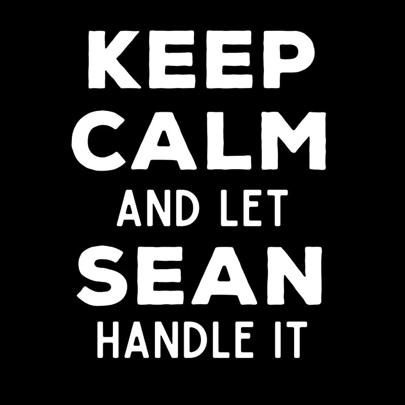 Keep Calm Lass Sean das regeln Lustiger Spruch