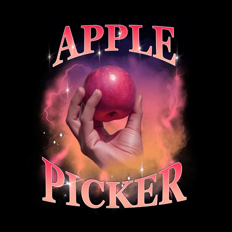 Apple Picker Retro Sunset