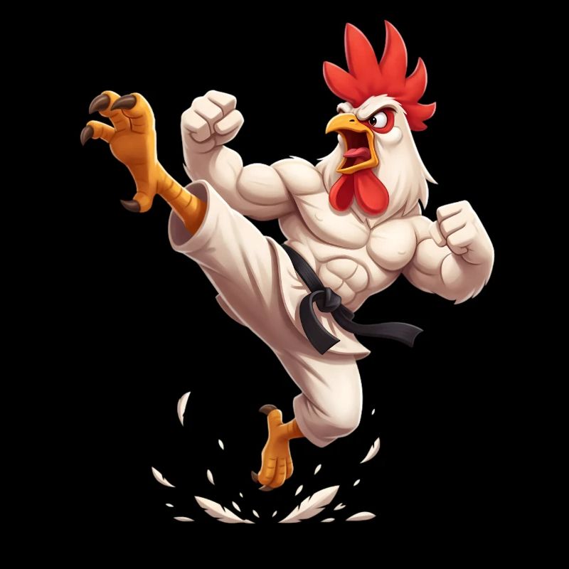 Karaté du coq de combat