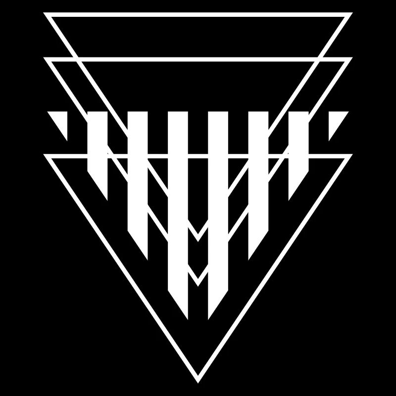 Triangular Crest Geometric Print