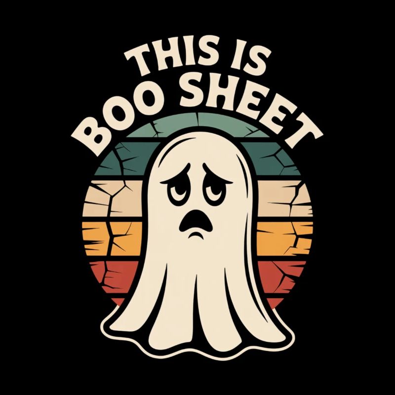 Ghost Halloween Retro