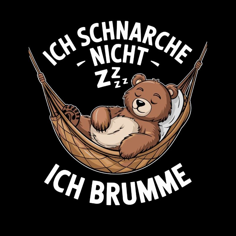Je ne ronfle pas, je bourdonne ours design