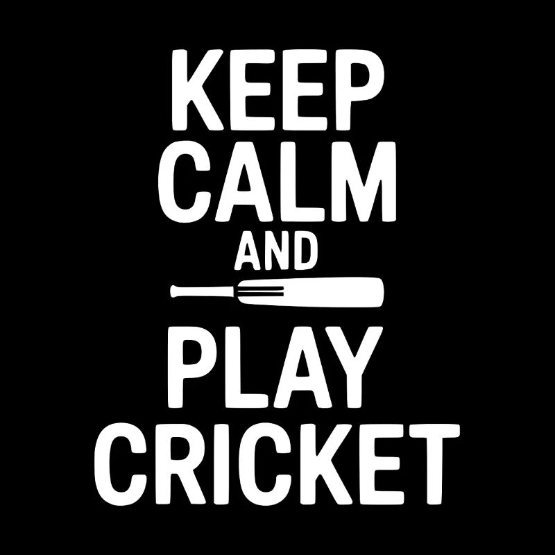 Restez calme et jouez au cricket