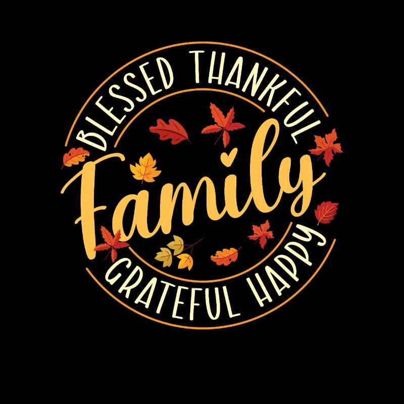 Thankful Grateful Fall Family Vibes