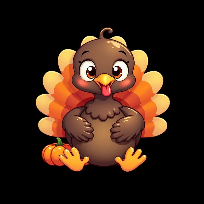 Bébé dinde de Thanksgiving