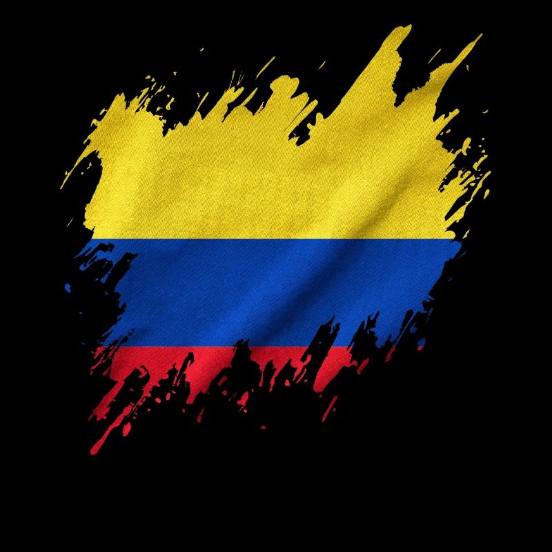 Drapeau de la Colombie, style déchiré