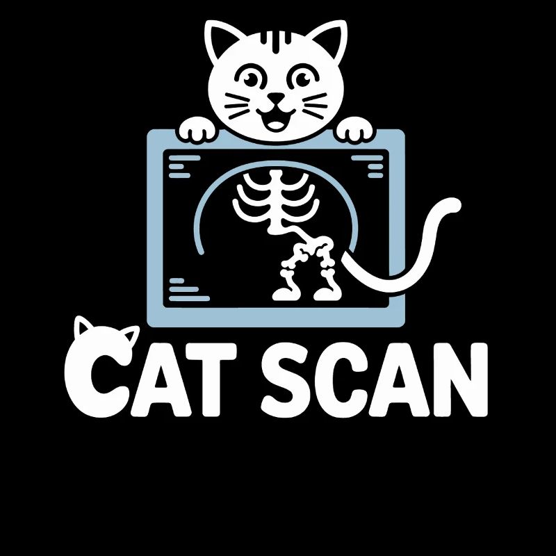 Cat Scan Cat X-ray Graphic