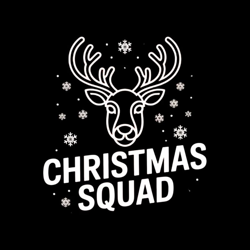 Weihnachts Reh Squad Neon