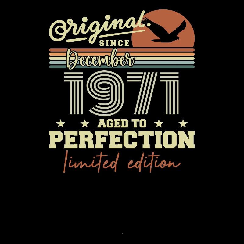 Anniversaire 54 ans | Originale Décembre 1971