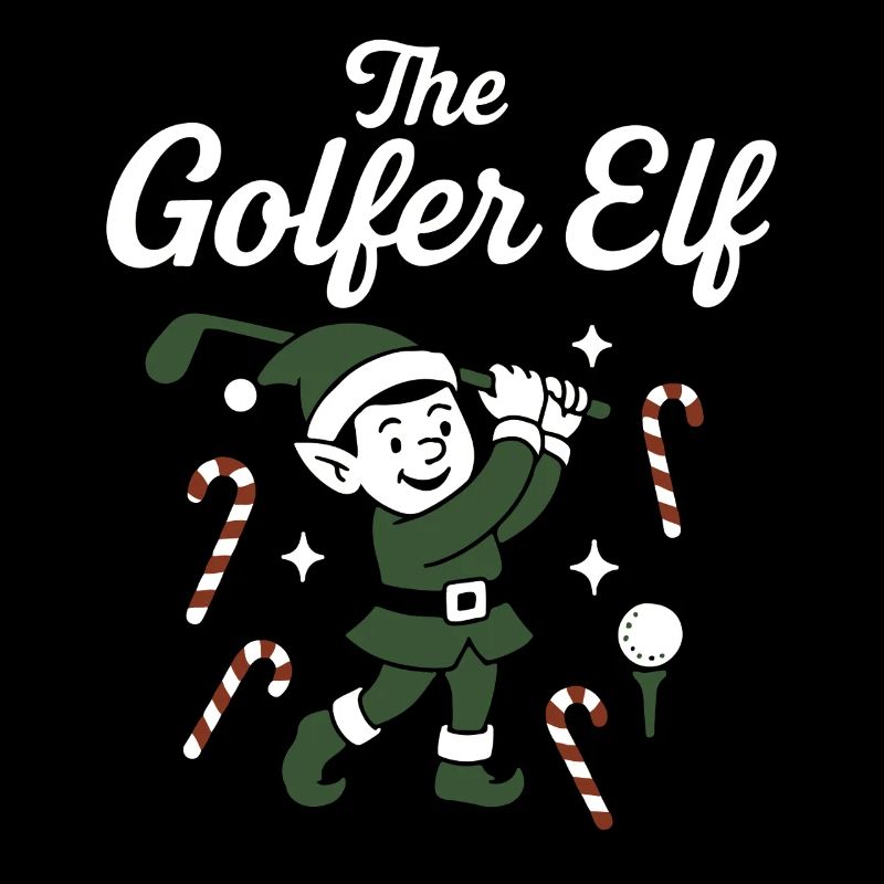 Der Golfer Elf Lustige Golf Weihnachten