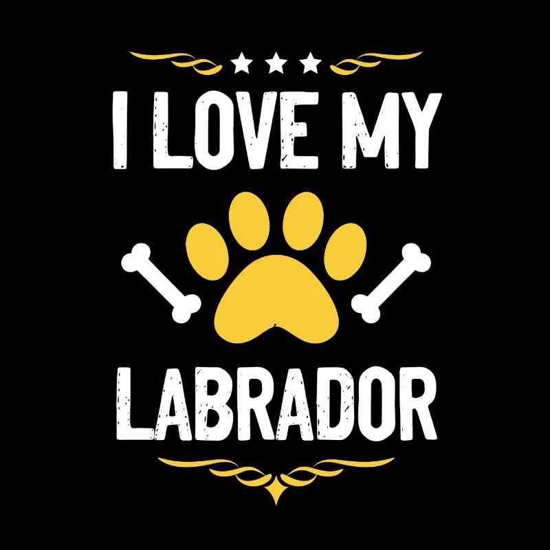 Ich liebe Labrador Pfote