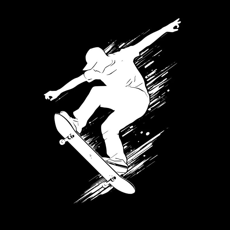 Energetic Skateboard Art