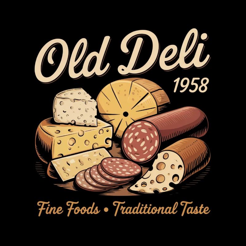 Vintage Feinkost Werbung