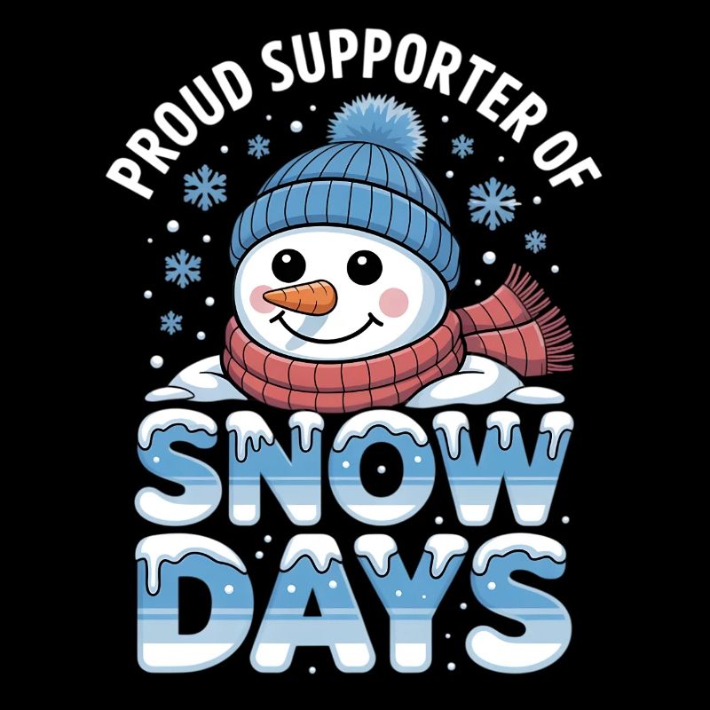 Snow Days Snowman Pride Tee