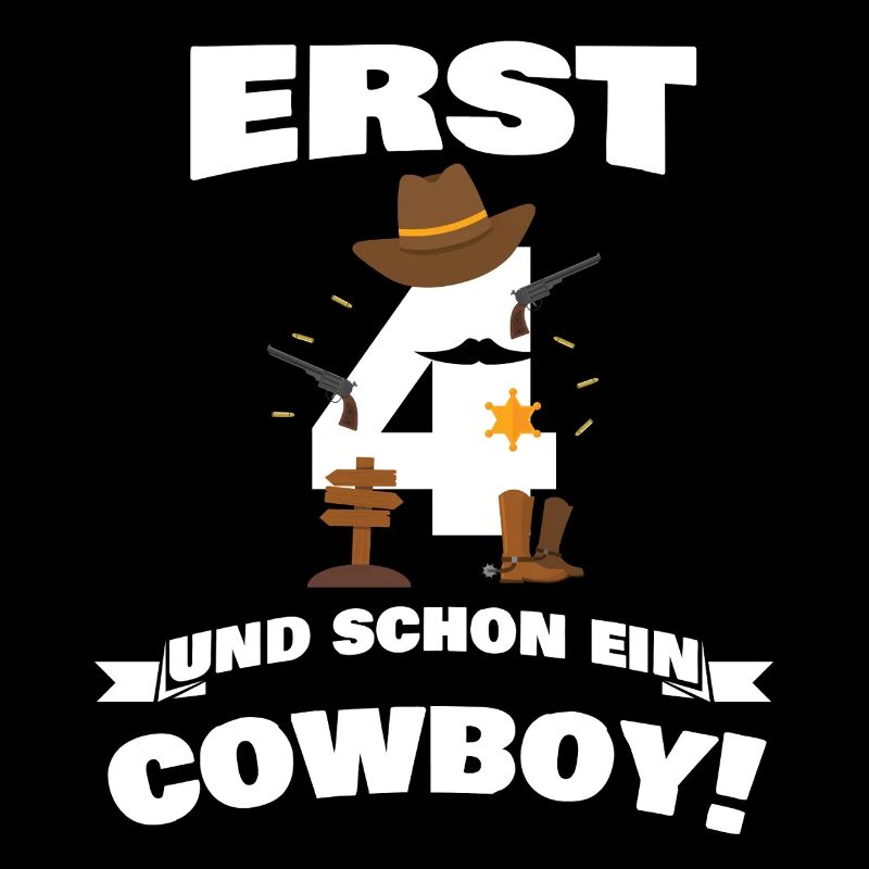 Erst 4 und schon Cowboy / Kinder Geschenkidee