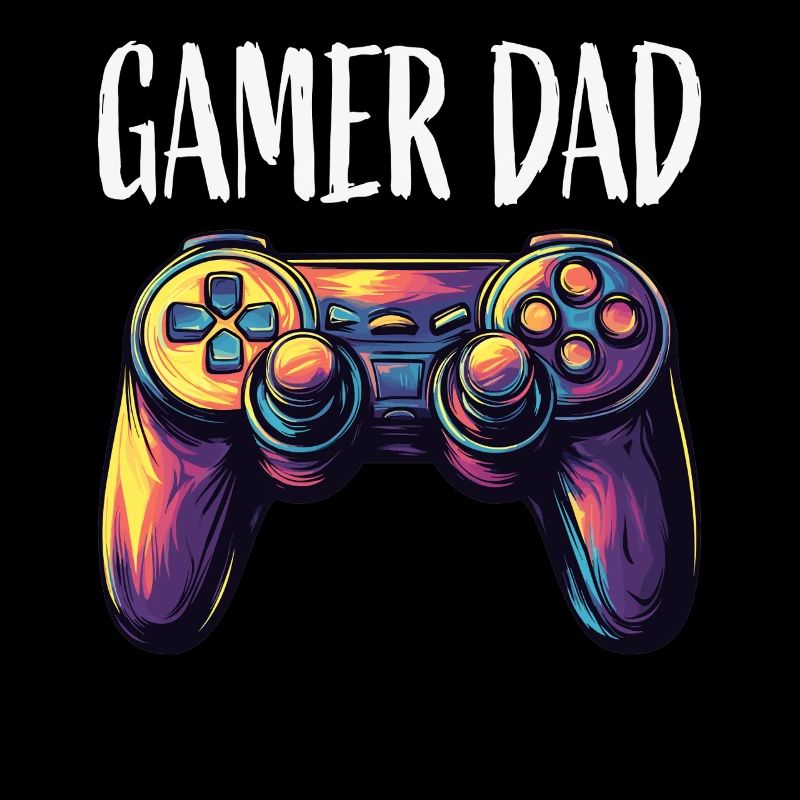 Gamer Dad Controller Neon