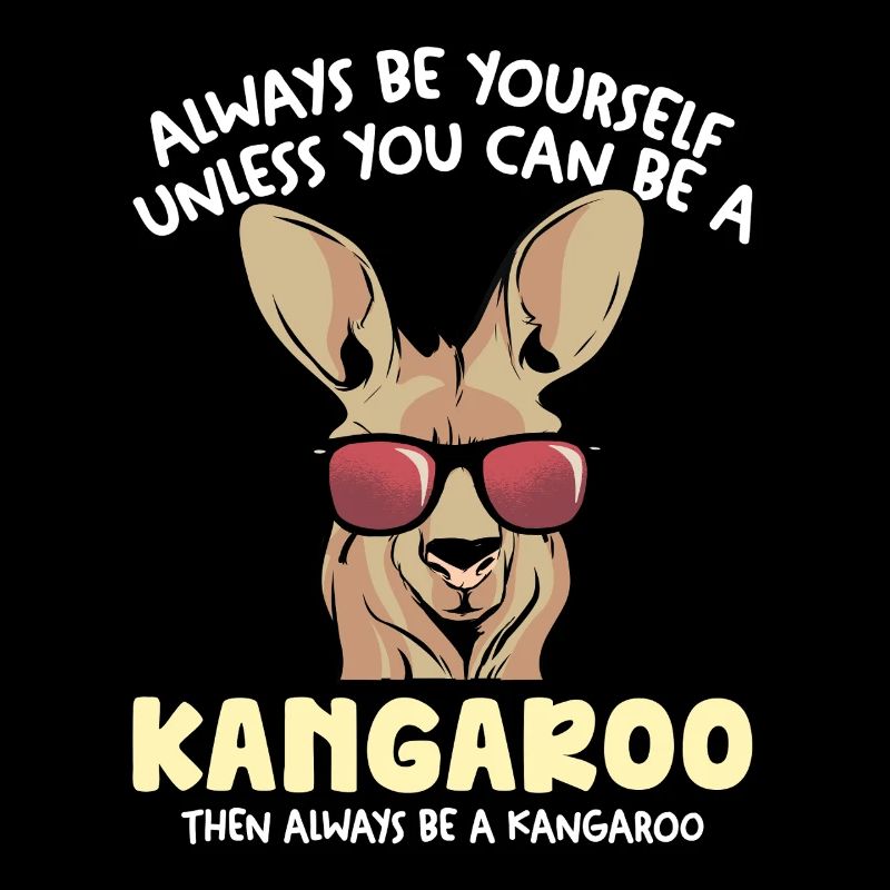 Känguru mit Sonnenbrille – Bleib du