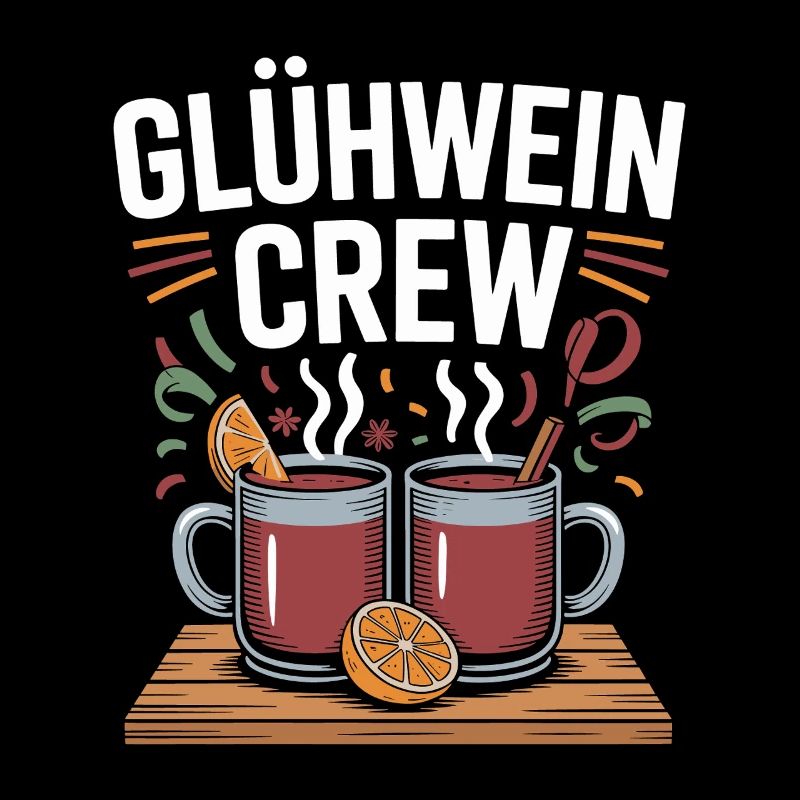 Équipe du vin chaud Marché de Noël joyeux