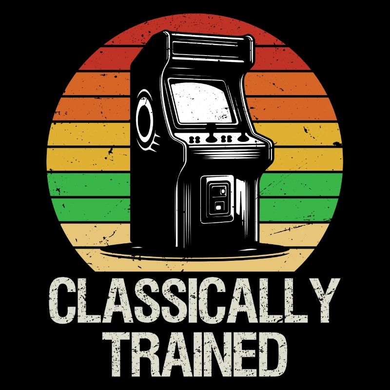 Retro Classically Trained Gaming Arcade Shirt Game