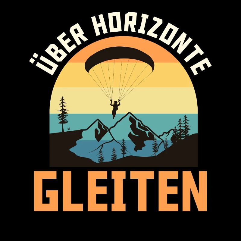 Paraglider GLIDING OVER HORIZONS Funny