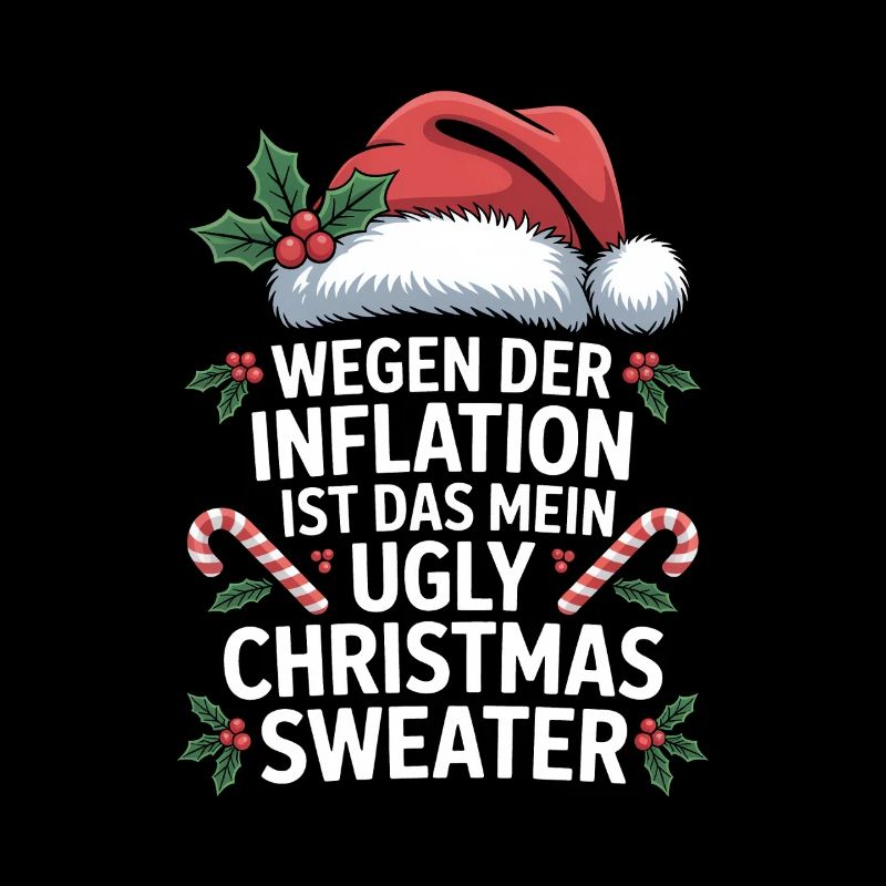 Humour d’inflation Pull de Noël moche