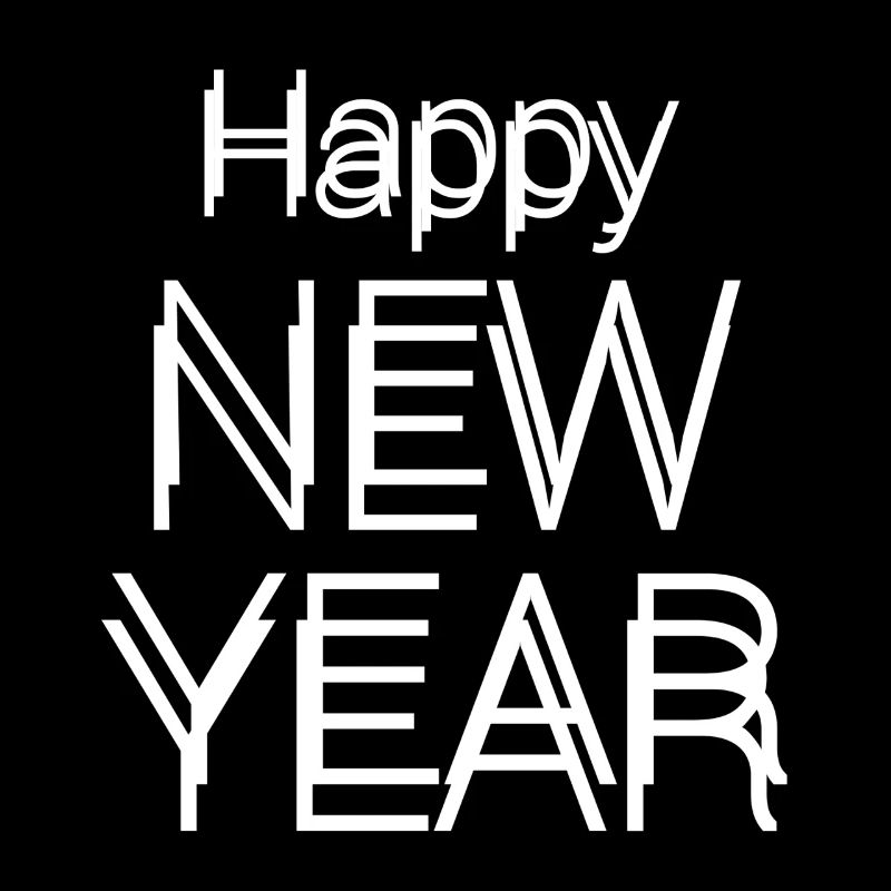 Happy New year text