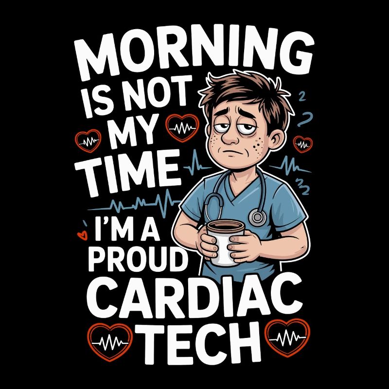 Cardiac Tech Morning Is Not My Time Echo Tech