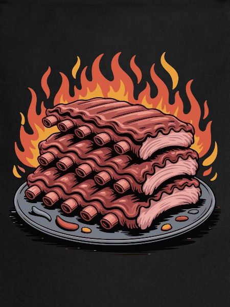 Fire grilled rib platter
