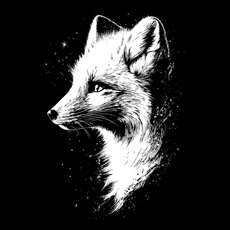 Polarfuchs Schneefuchs Eisfuchs Süßer Weißer Fuchs