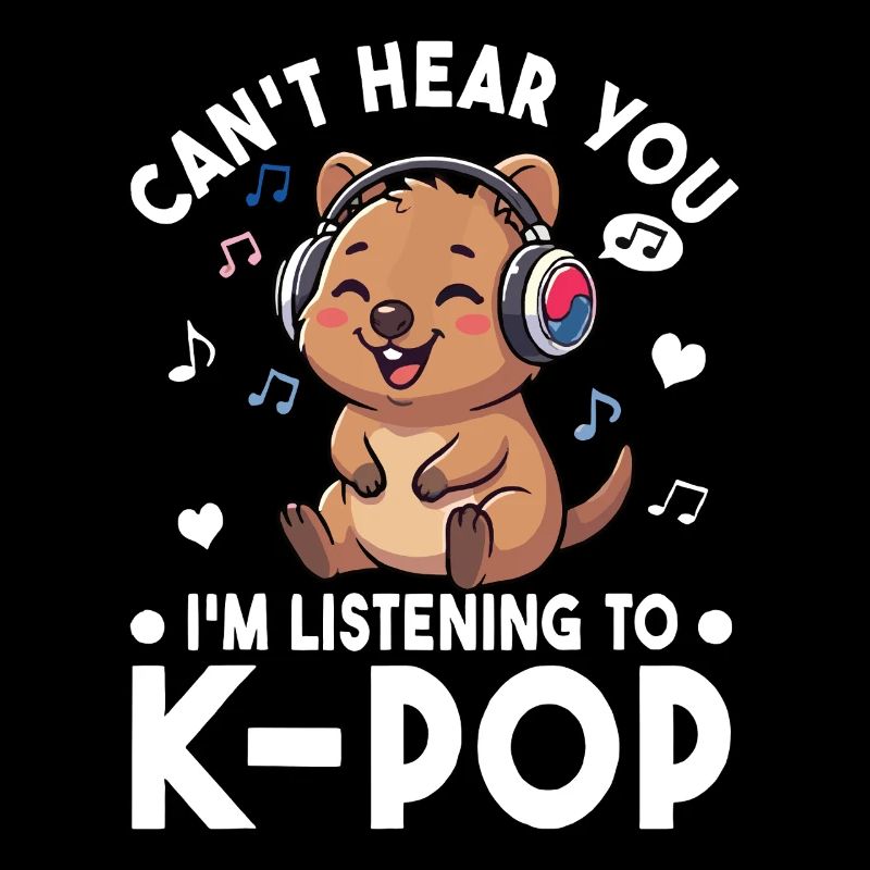 K-Pop Quokka – Sweet Music Fan Statement Design