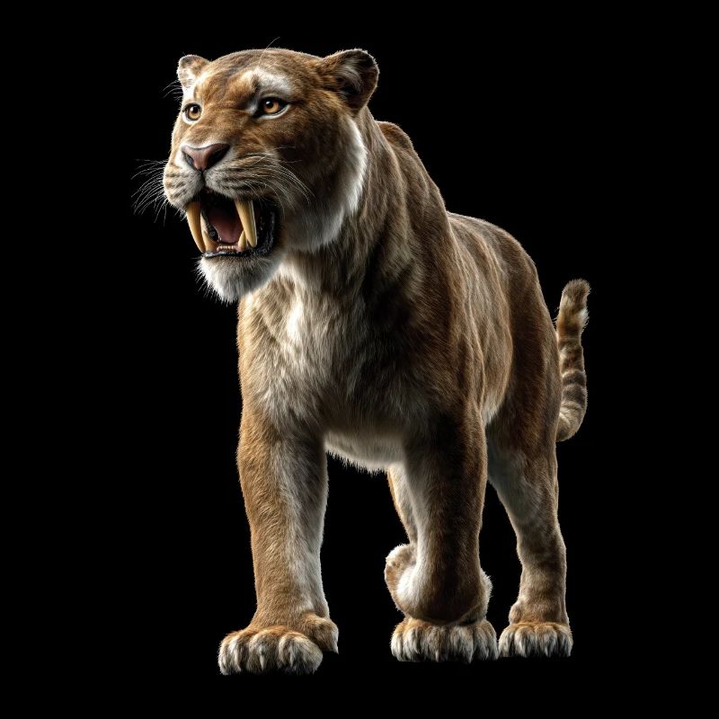 Saber-toothed tiger Smilodon Big cat Sabertooth tiger