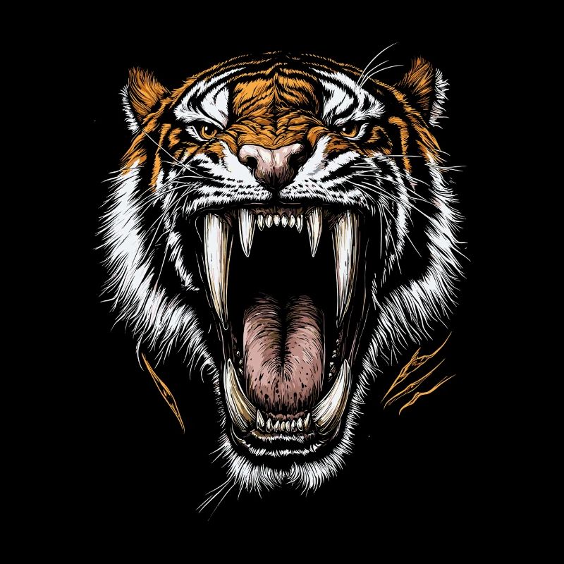 Saber-toothed tiger Smilodon Big cat Sabertooth tiger