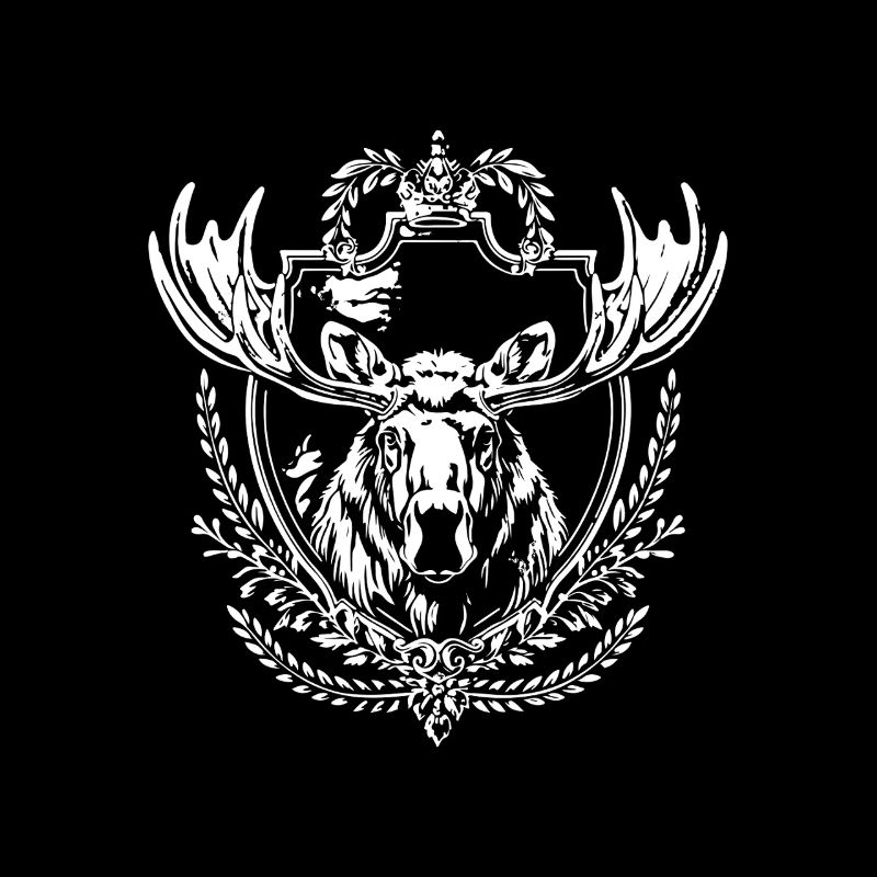 Hirschgeweih Emblem Kranz