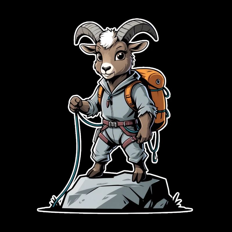Aventurier de la chèvre de montagne
