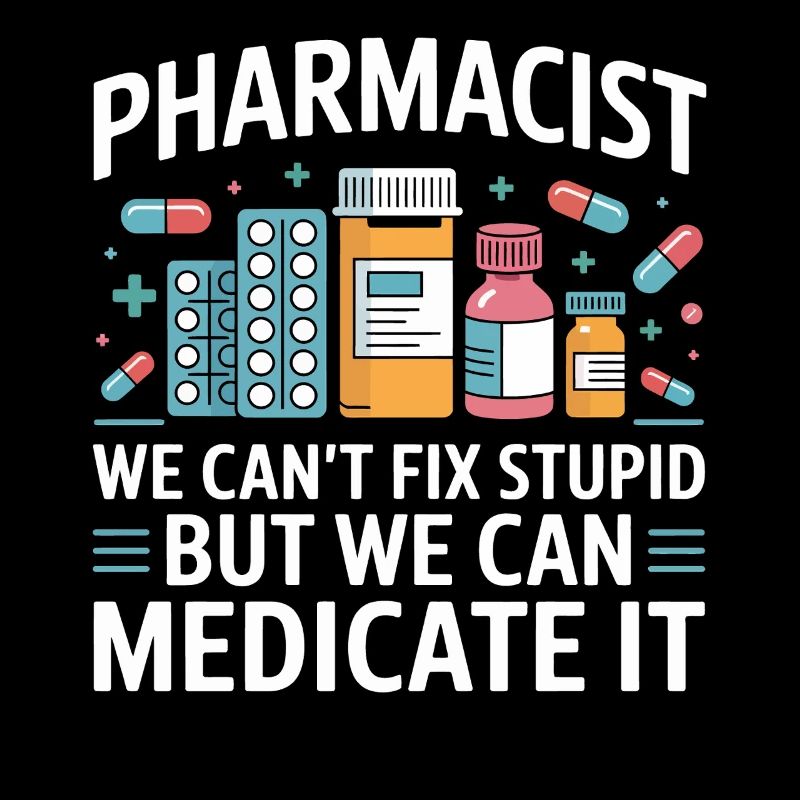 Pharmacist saying: Medicate It