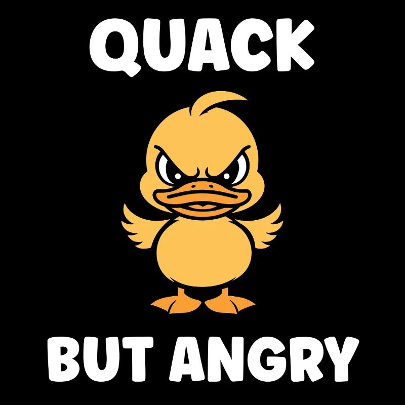 Wütendes Entlein: Quack, aber wütend