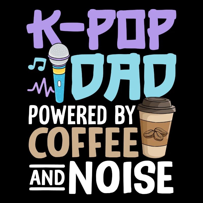 K Pop Dad alimenté par le café et le bruit