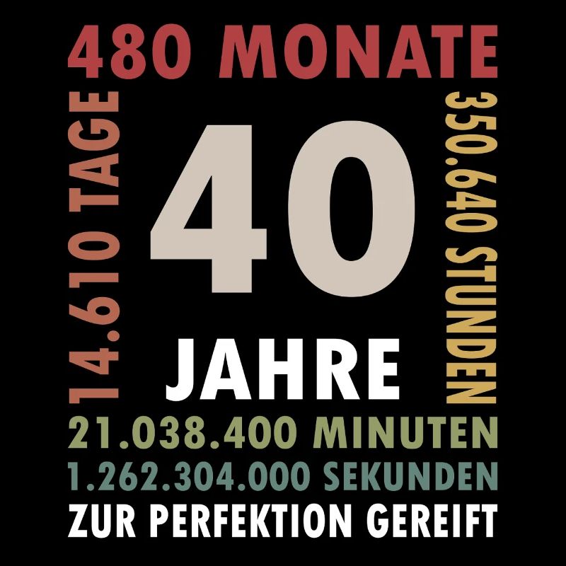 40 Jahre Vierzigster Geburtstag Geschenk