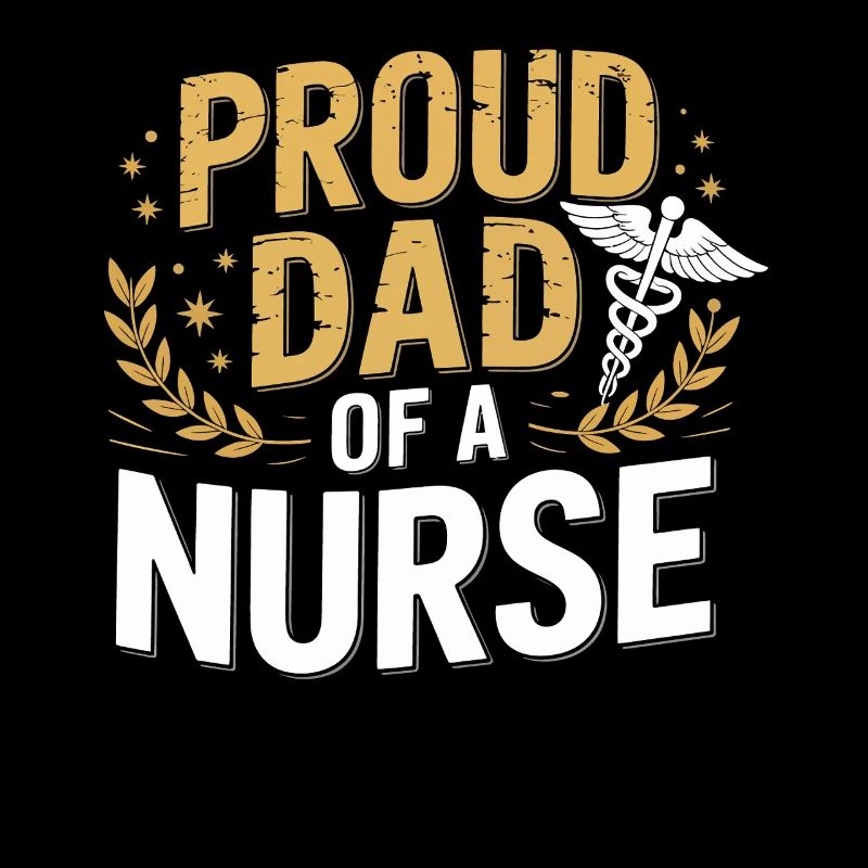 Stolzer Vater einer Pflegekraft