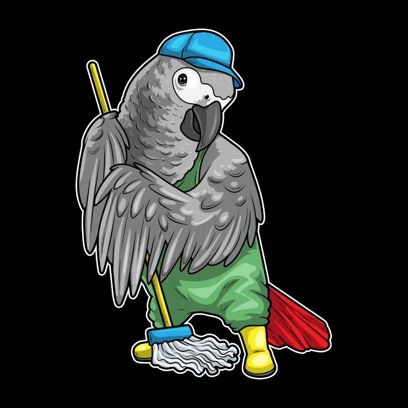 Parrot Cleaner Mop Cleaning