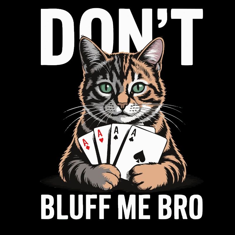 Poker Cat - Ne me bluffe pas mec
