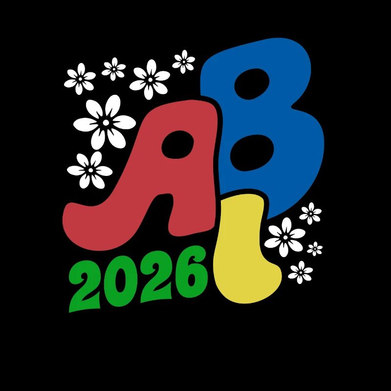 ABI 2026 Blüten Retro Abitur Geschenk 