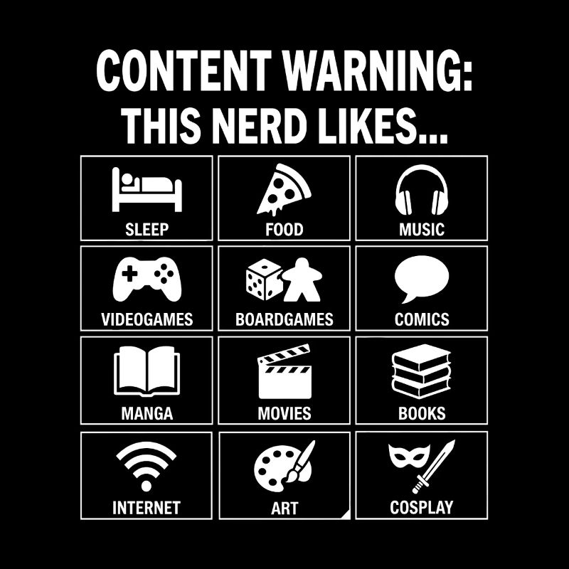 Content Warning – Nerd Culture Hobby Guide