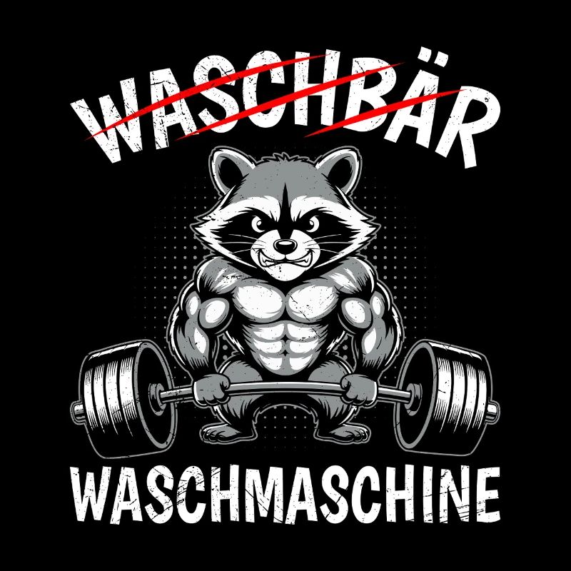 Exercice de musculation LAVEUSE RATON LAVEUR Drôle